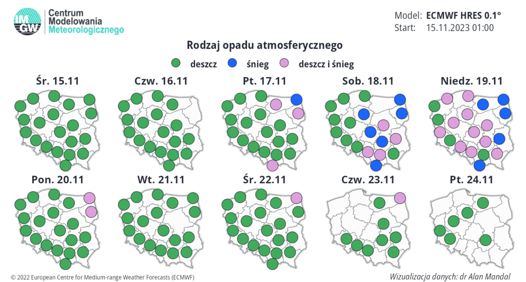śnieg i mróz w Polsce