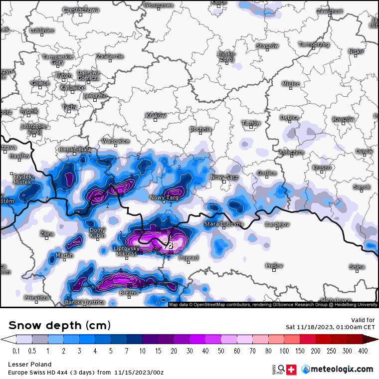 śnieg i mróz w kraju