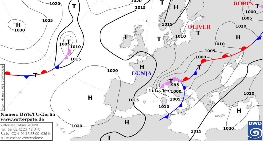 Silny mróz na koniec weekendu. Sytuacja synoptyczna