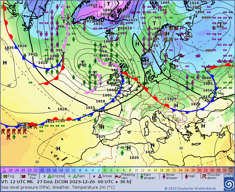 Pogoda na 5 dni. Sytuacja synoptyczna