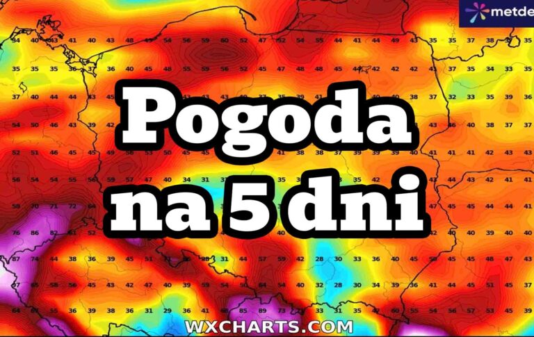 Pogoda na 5 dni dla Polski. Silny wiatr. Opady. Zmiany w prognozach pogody