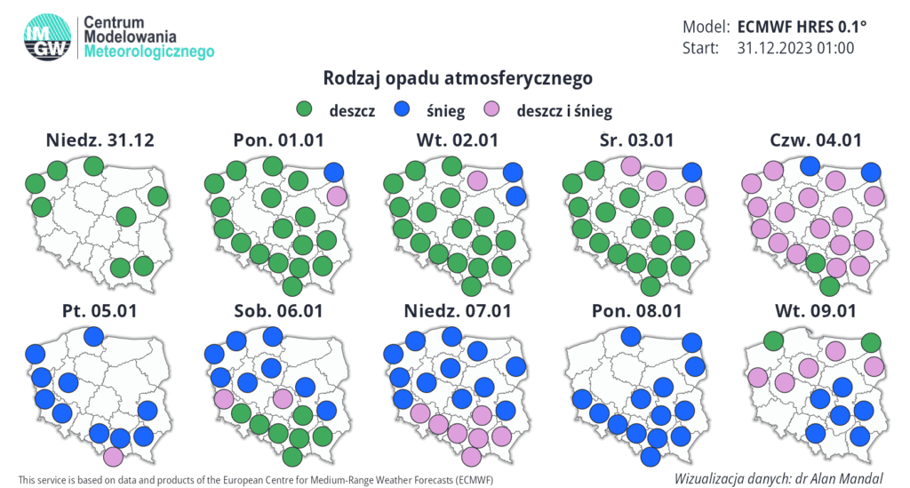 śnieżyce w Polsce