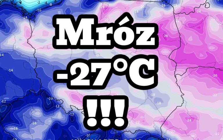 Silmy mróz do -27 stopni w Polsce w styczniu
