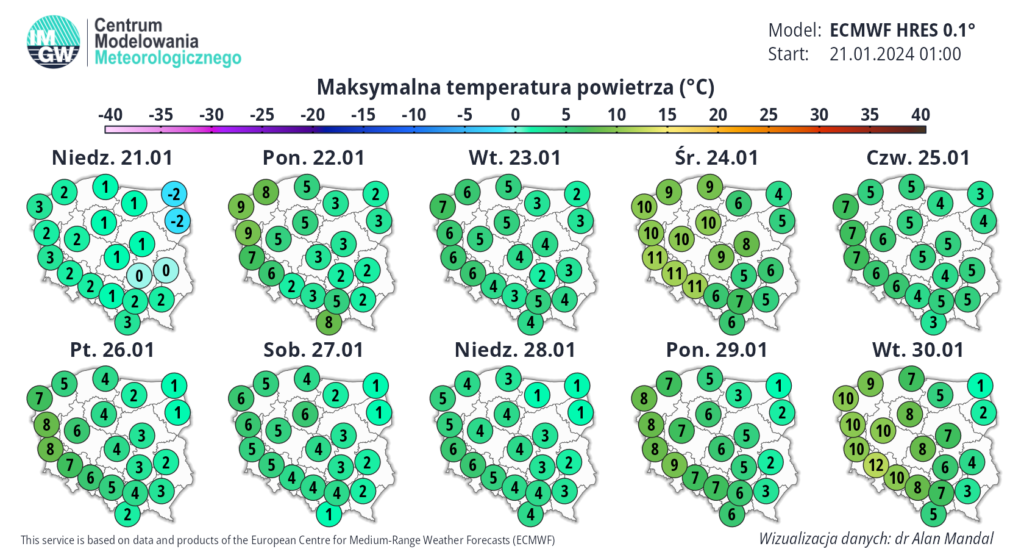 Silne ocieplenie w Polsce