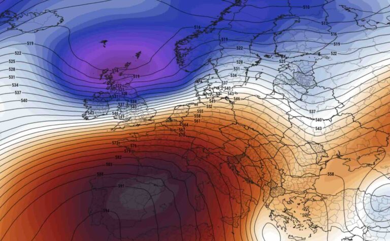 Wystrzał temperatury spowodowany aktywną cyrkulacją zachodnią