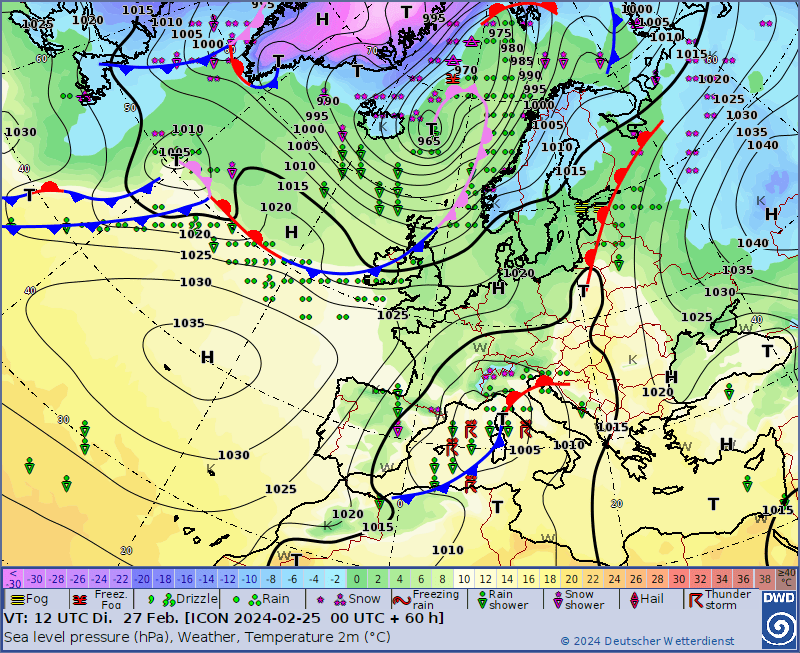 Pogoda na 5 dni. Sytuacja synoptyczna
