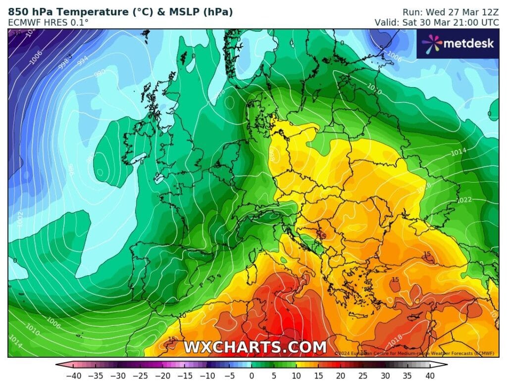 Napływ ciepłych mas powietrza. Możliwy upał w Europie