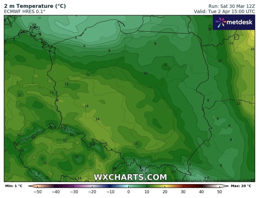 Temperatury poszybują w dół