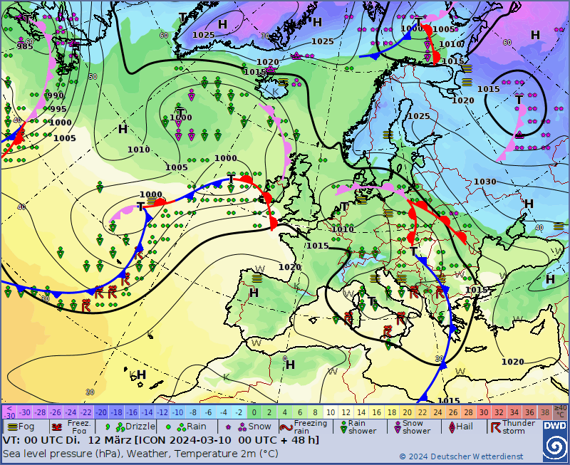 Pogoda na 5 dni. Sytuacja synoptyczna na początku tygodnia