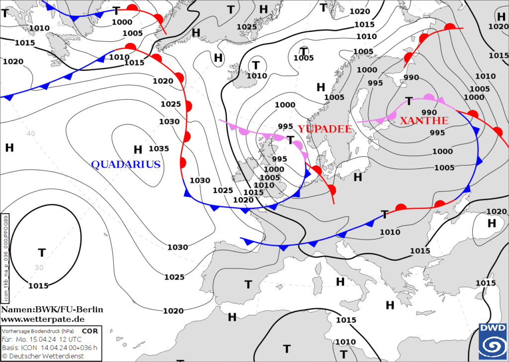 burze w Polsce - 15.04.2024
