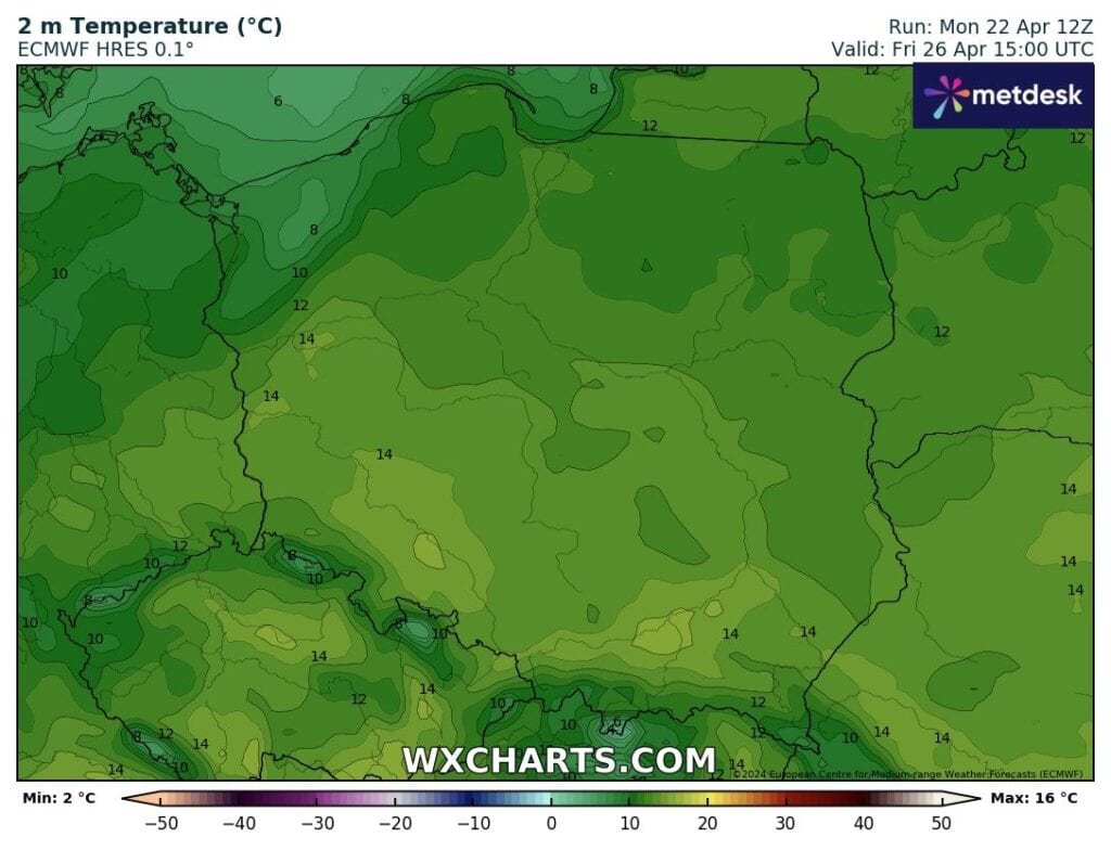 Po przejściu niżu w Polsce ociepli się