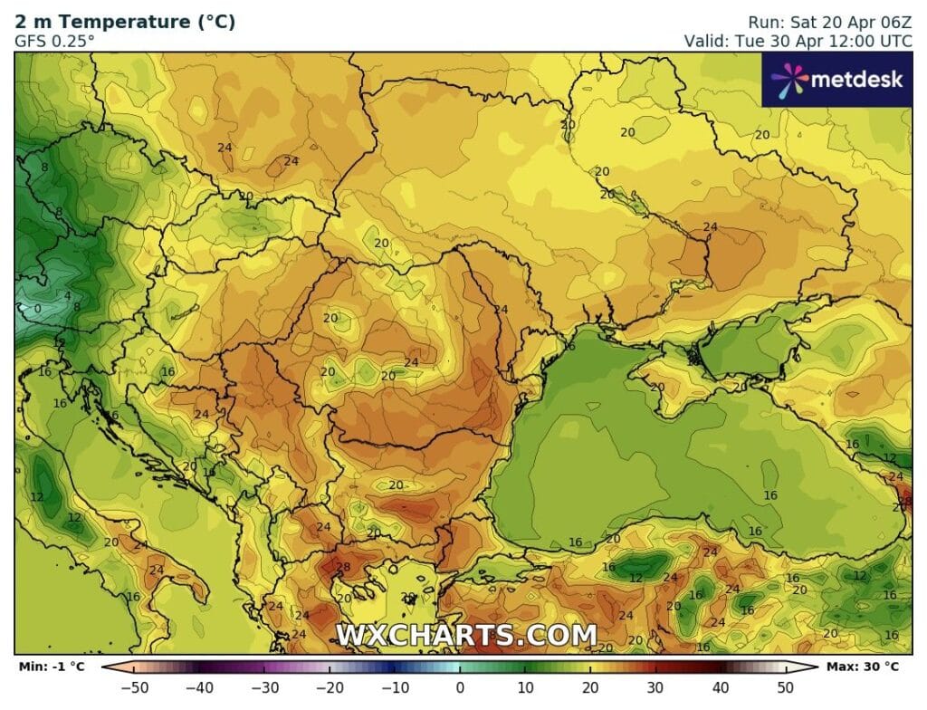 Upał w Europie pojawi się na koniec kwietnia
