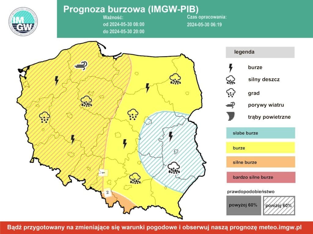 gwałtowne burze w kraju. Nawałnice nad Polską