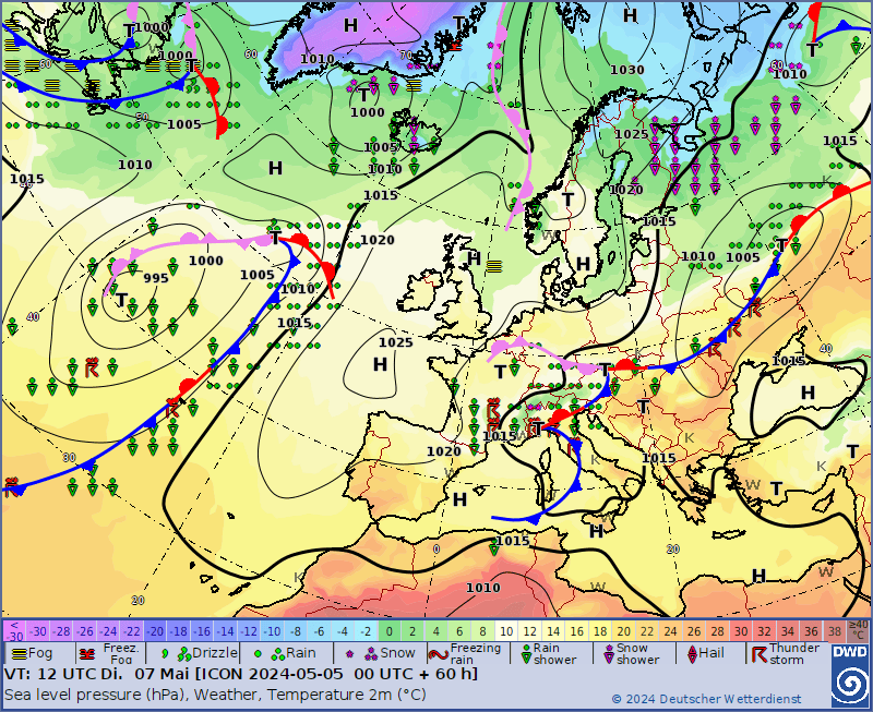Pogoda na 5 dni. Sytuacja synoptyczna