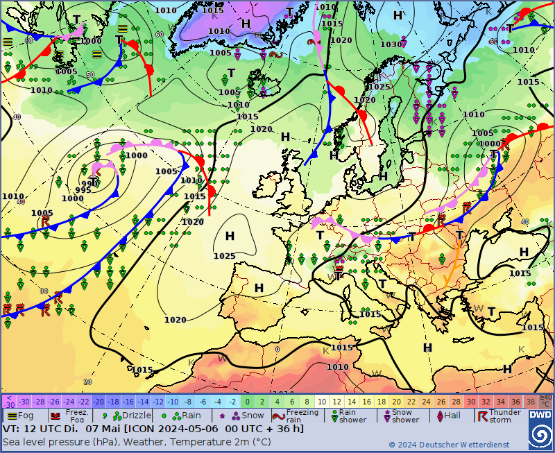 Prognoza pogody na wtorek. Sytuacja synoptyczna