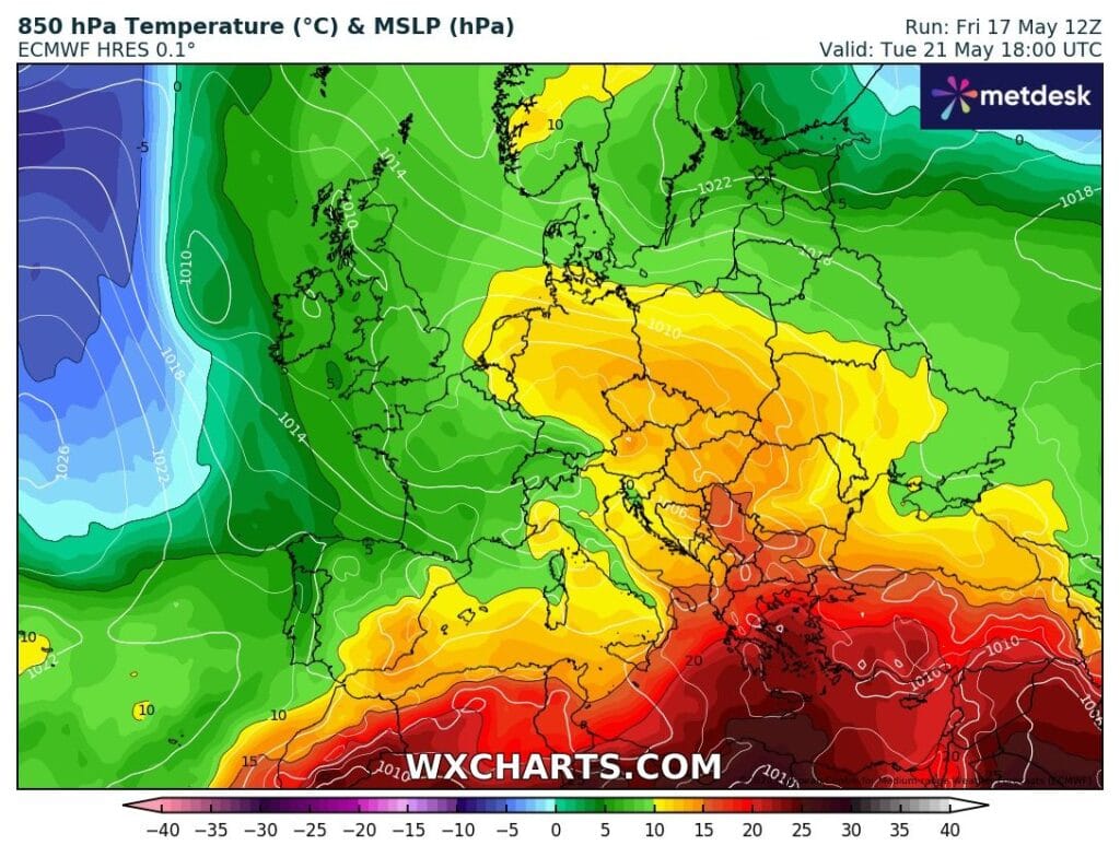 Napływ gorących mas powietrza przyniesie upał również w naszym kraju
