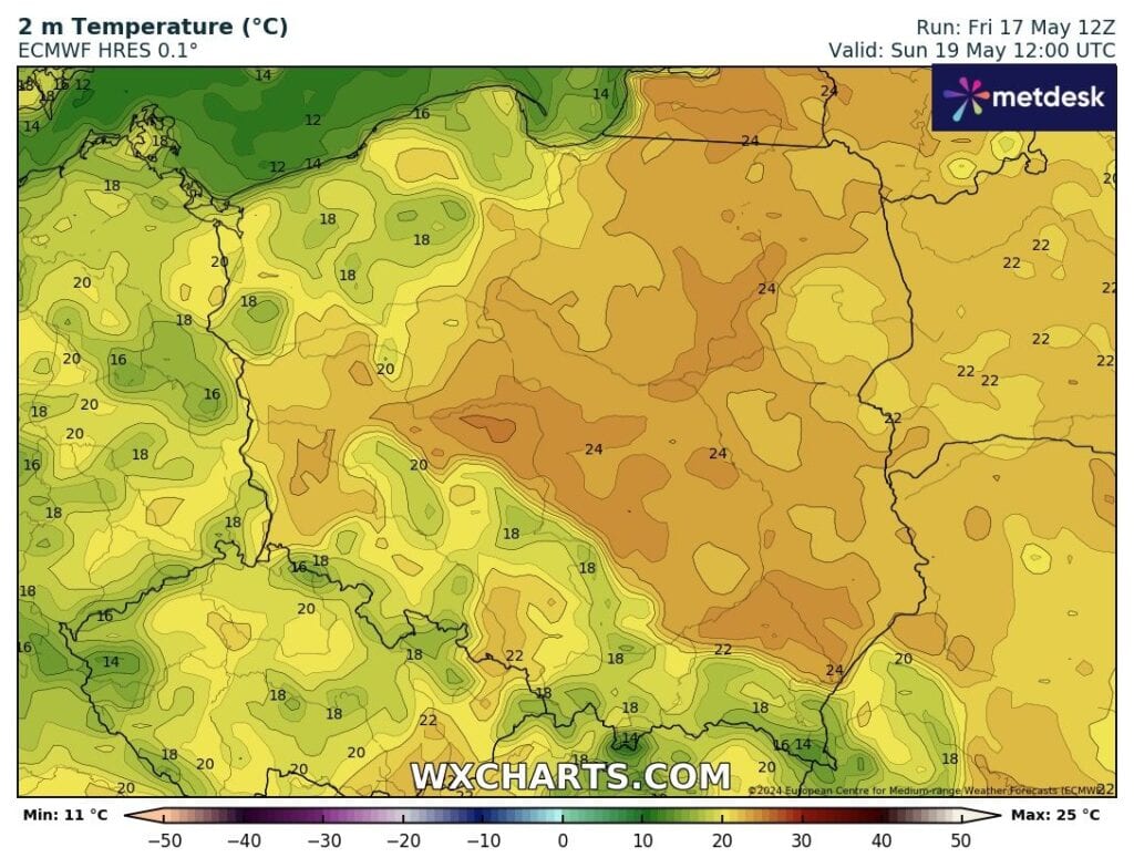 Weekend przyniesie nam wysokie, przyjemne temperatury