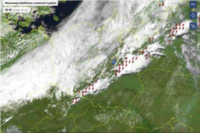 upał i silne burze w kraju