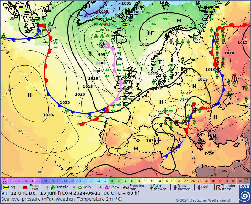 Pogoda na czwartek. Sytuacja synoptyczna