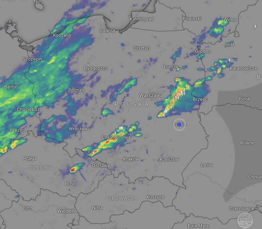 upał i silne burze w kraju