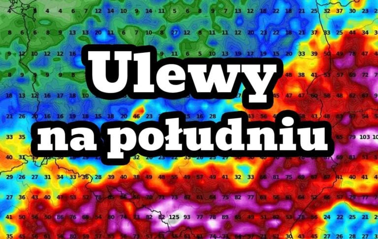 Ulewy na południu Polski. Załamanie pogody. Burze i nawałnice