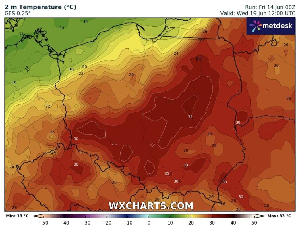 Upał w Polsce będzie w przyszłym tygodniu bardzo silny