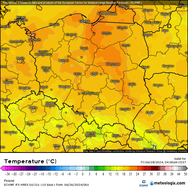 noc tropikalna w Polsce
