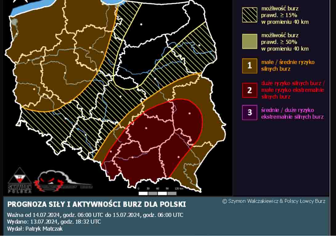 Polscy Łowcy Burz wydają ostrzeżenia