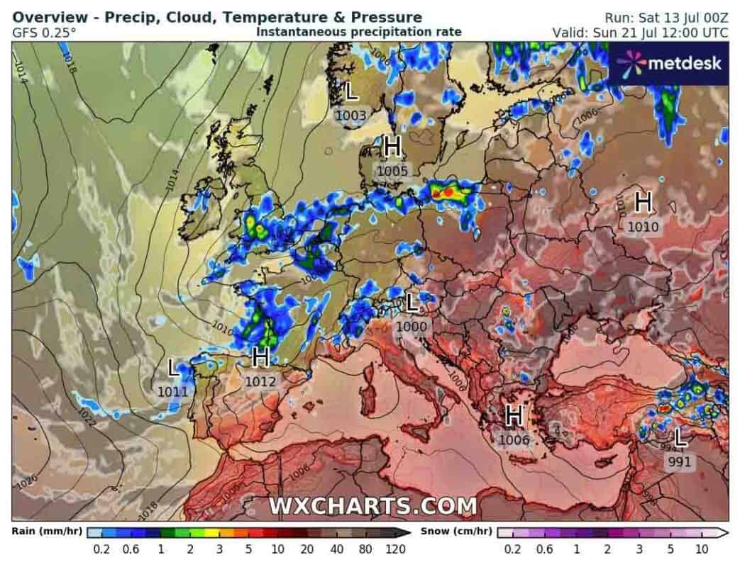 Fala upałów. Przyczyny synoptyczne