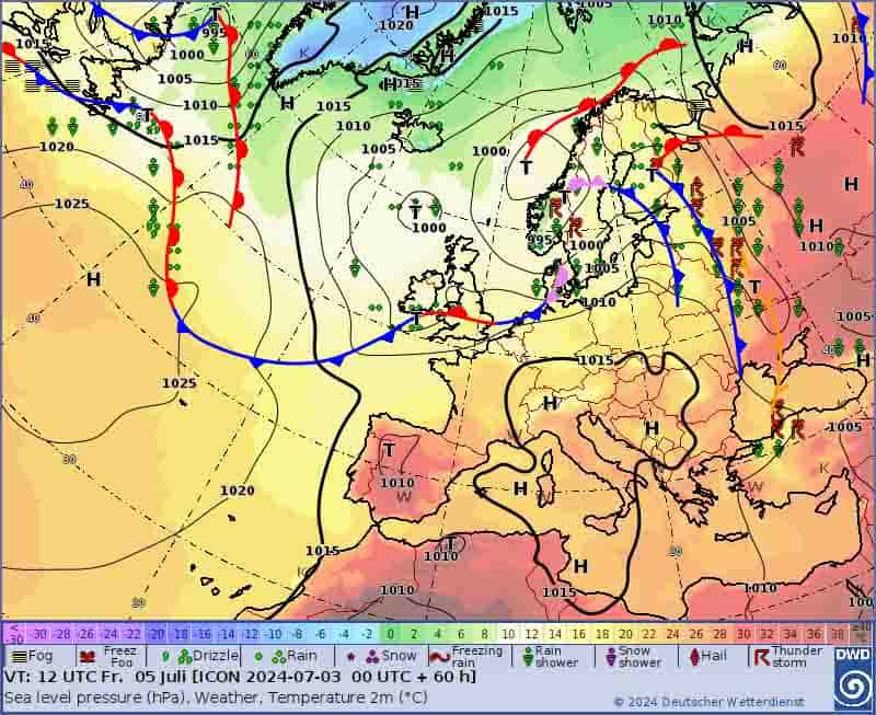 Pogoda na piątek. Sytuacja synoptyczna