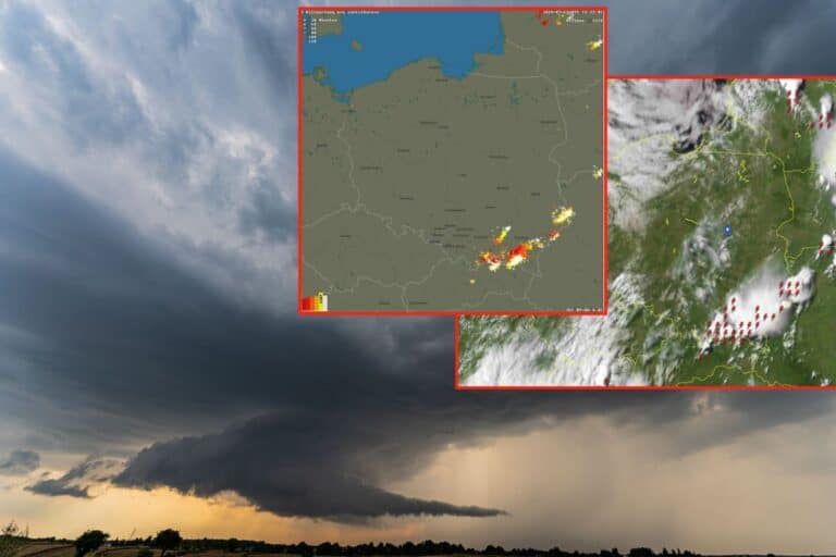 silne burze w kraju