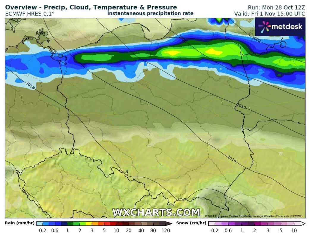 Blisko Polski śnieżyca, ale w kraju padał będzie deszcz