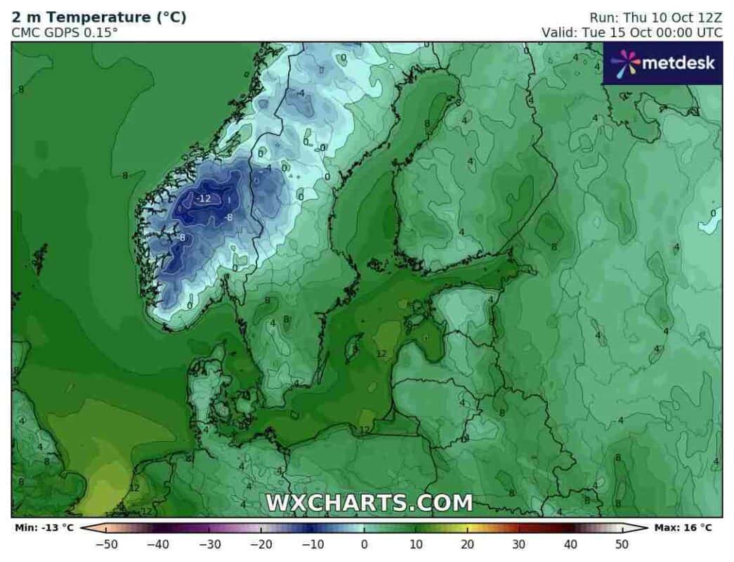 silny mróz w kolejnych dniach, szczegolnie nocami i zima