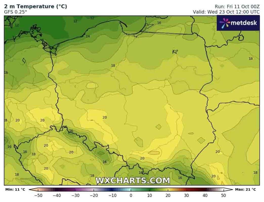 Końcówka października przyniesie ocieplenie w Polsce
