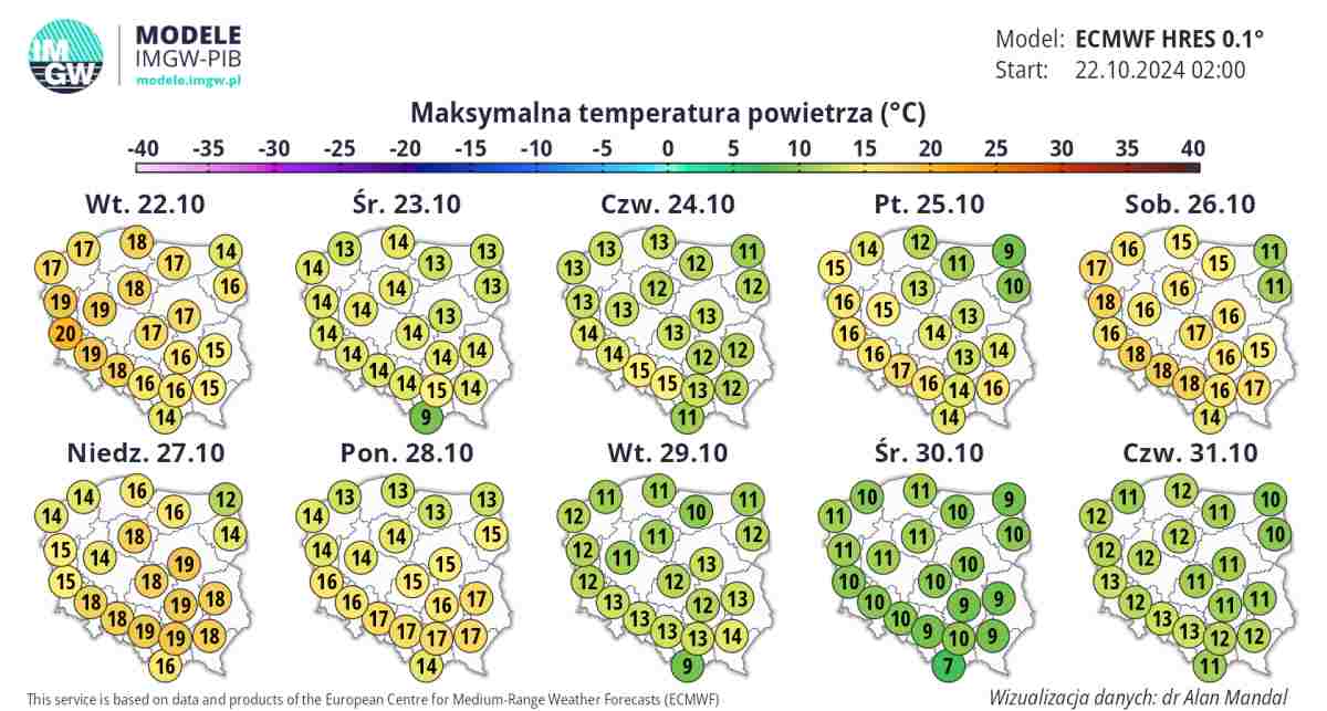 duże ochłodzenie w Polsce