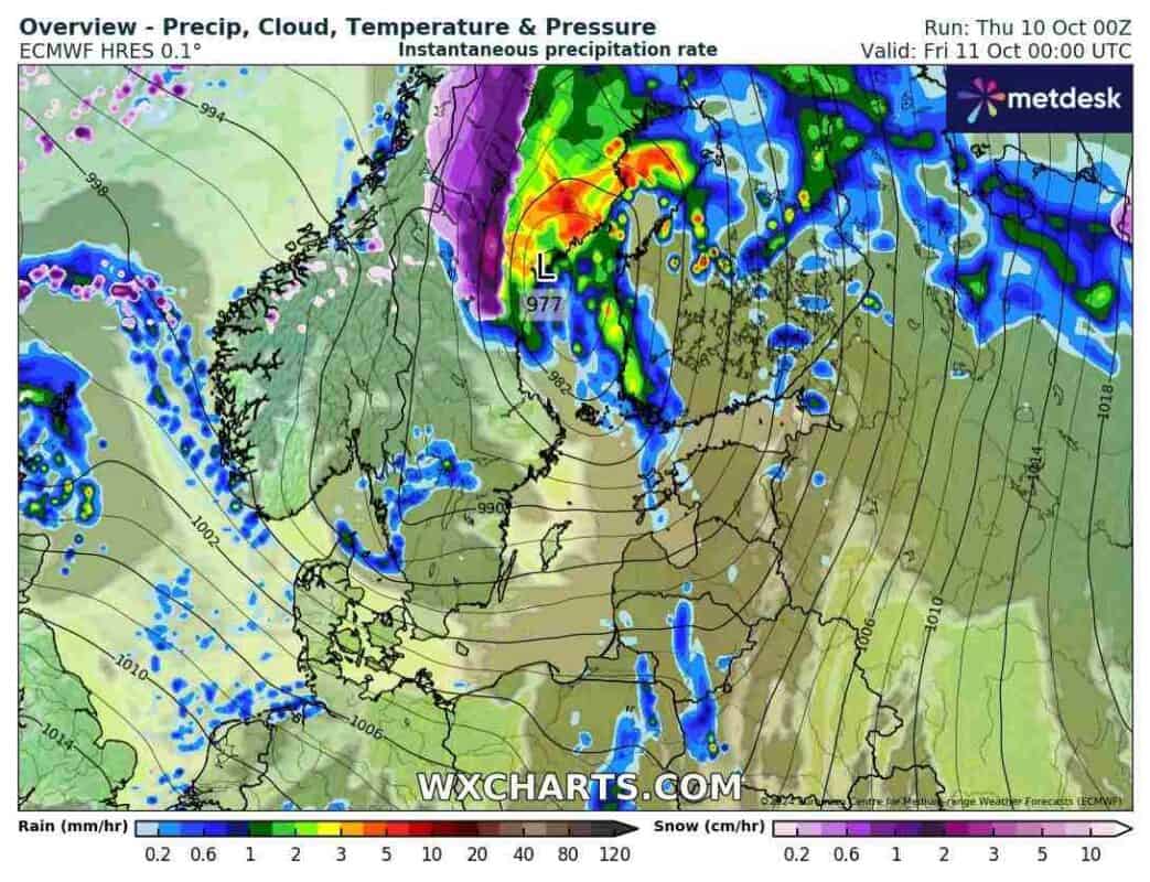 śnieg w regionie