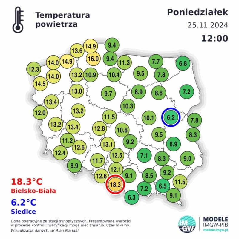 fala ciepła w Polsce