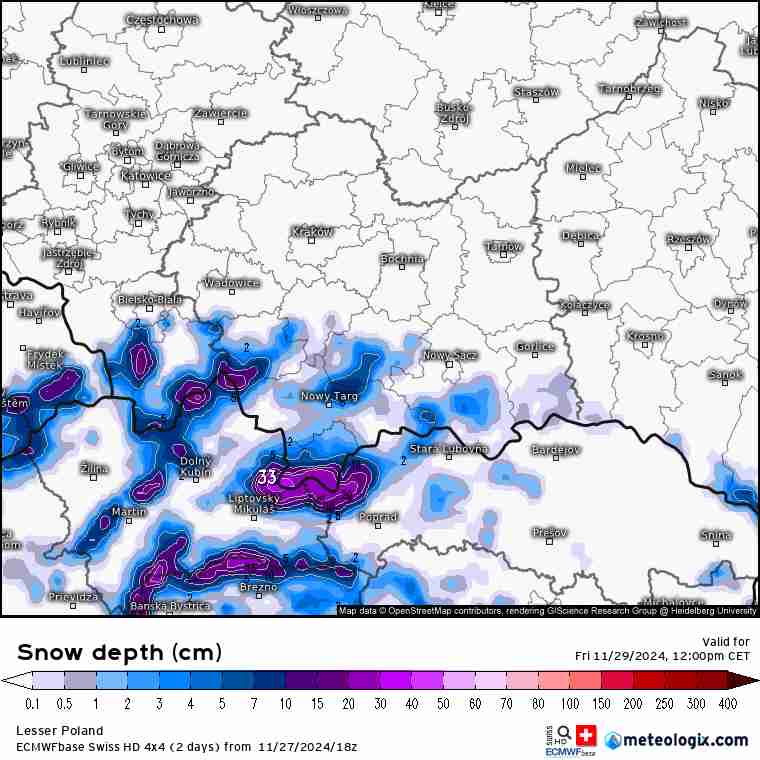 śnieżyce w Polsce