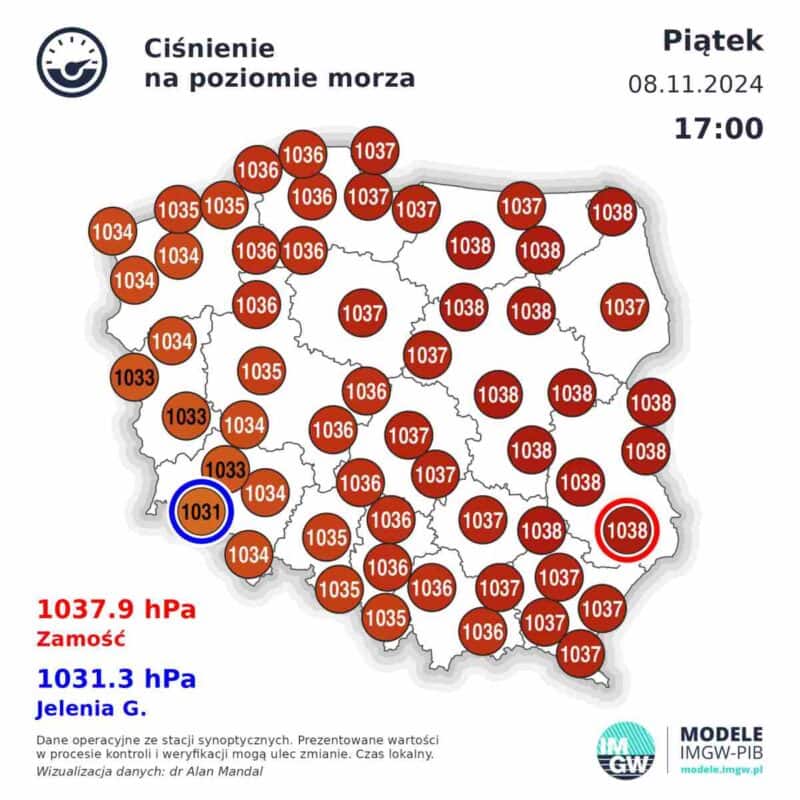 zgniły wyż w regionie lecz śnieg nieprędko