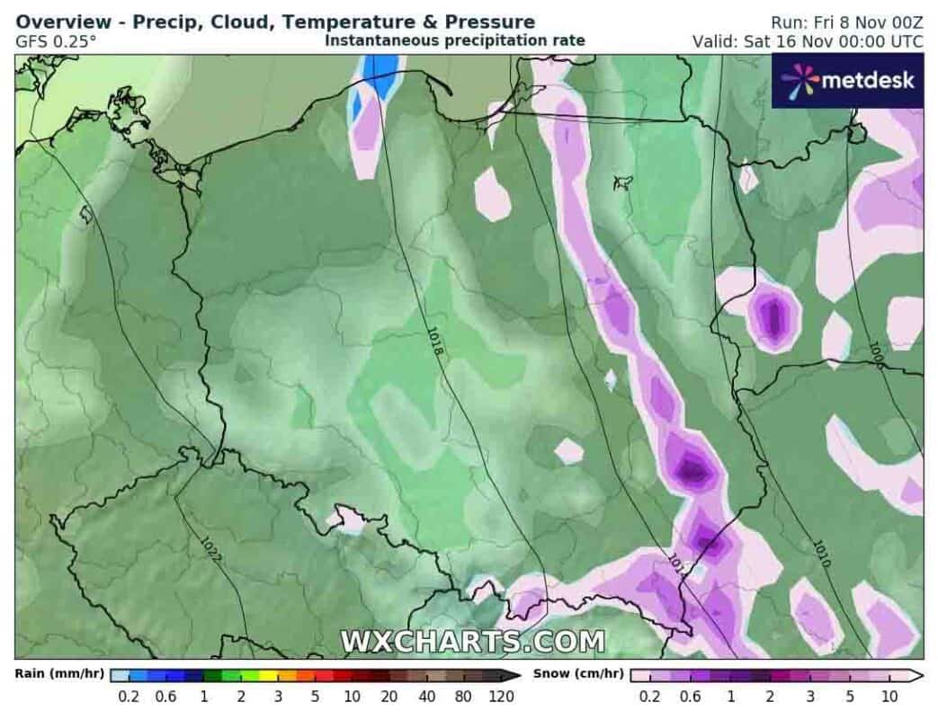 Śnieżyca nad Polską w przyszłą sobotę