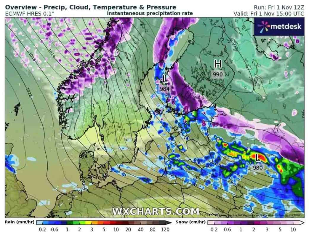 Silna, długotrwała śnieżyca w regionie