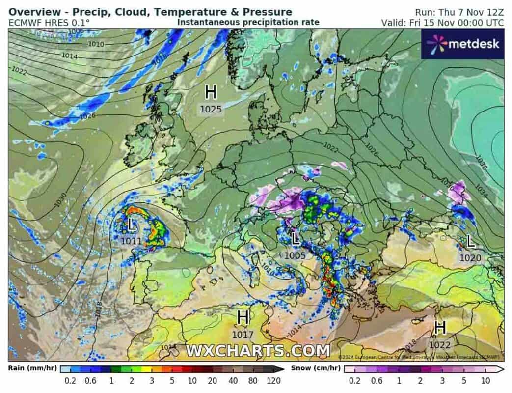Niż genueński. Śnieżyca nad Polską