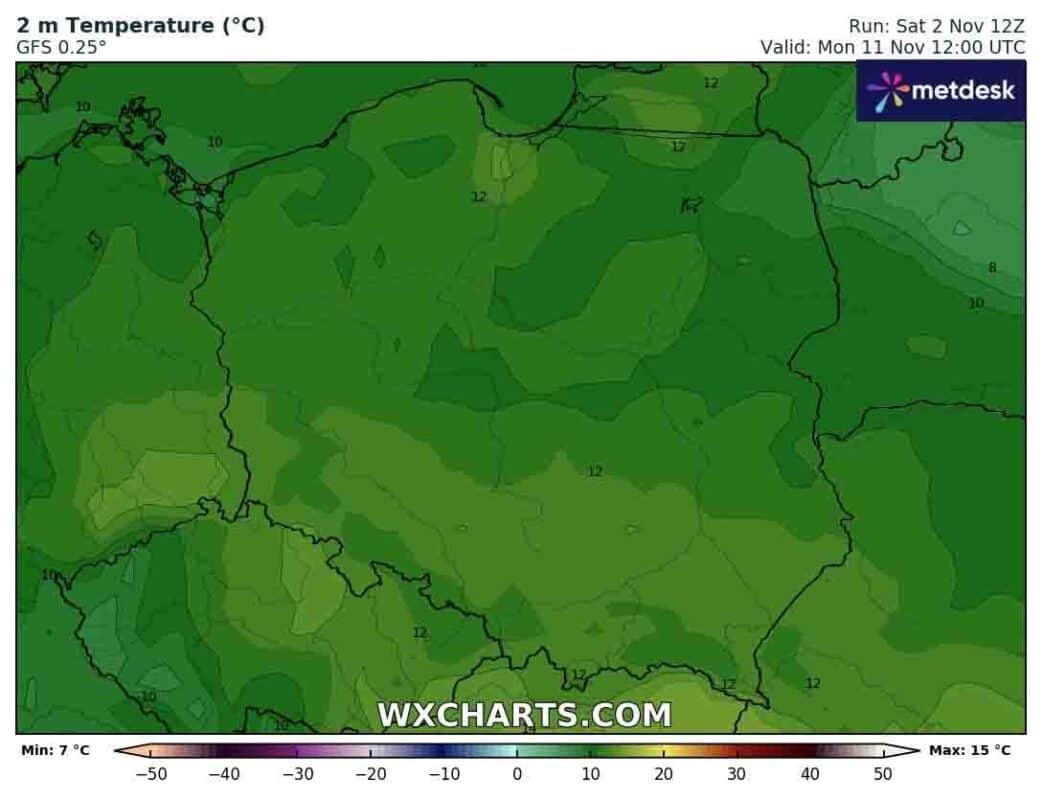 Zima jeszcze nie nadejdzie do Polski