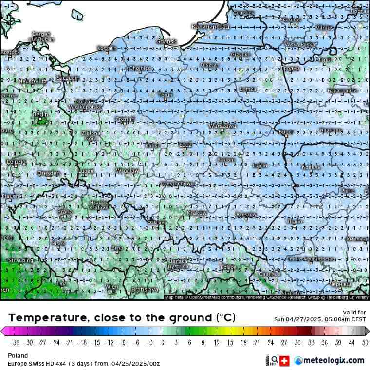 mróz i groźna pogoda w Polsce