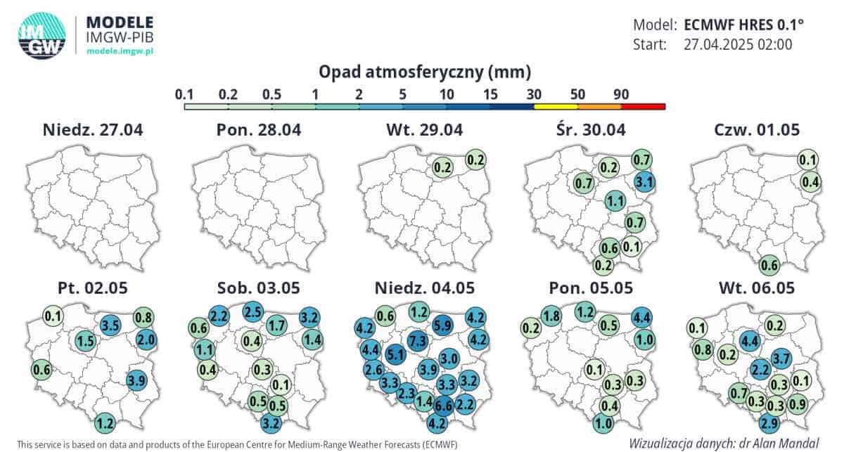 duża zmiana pogody w kraju