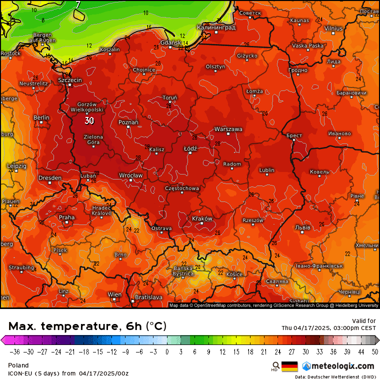 burze zaskoczą w czwartek nad Polską