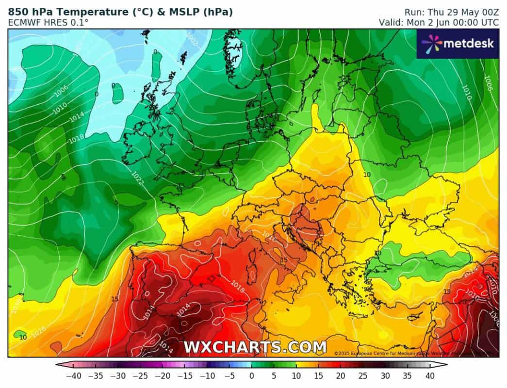 upał w regionie. Coraz cieplejsze masy powietrza napływają do Polski