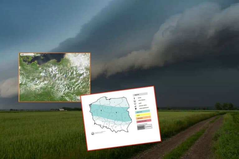 burze i groźna pogoda w kraju