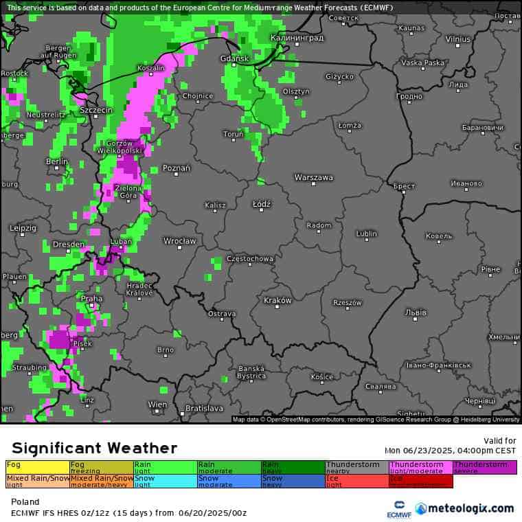 silne burze w kraju