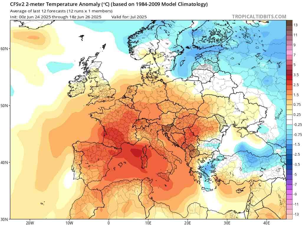 pogoda diametralnie się zmieni w lipcu 2025 r. 
